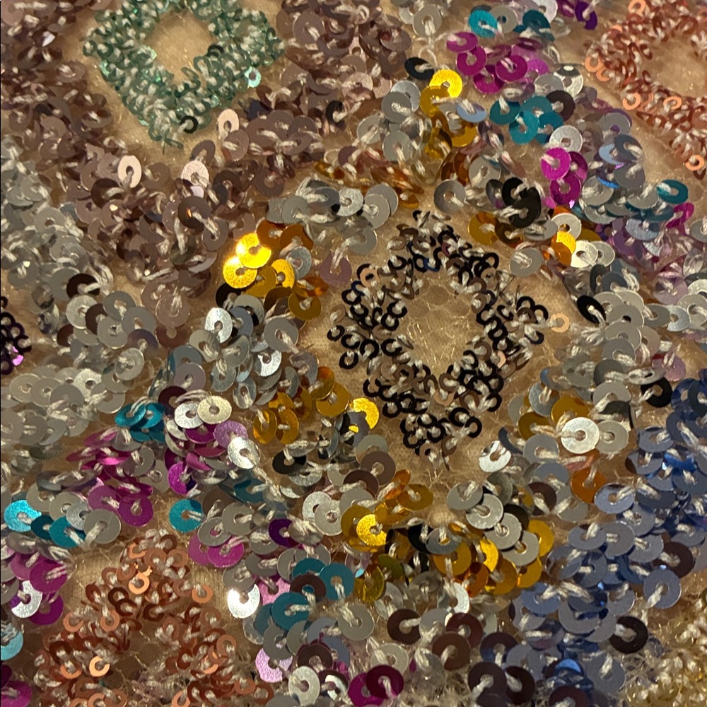 Oversized Sequin Open Cardigan - Picture 5 of 16